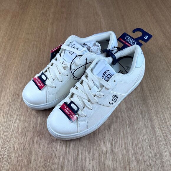Chaps Camden Women’s Sneakers White Size 8 Memory Foam Casual Shoes New - Picture 1 of 4